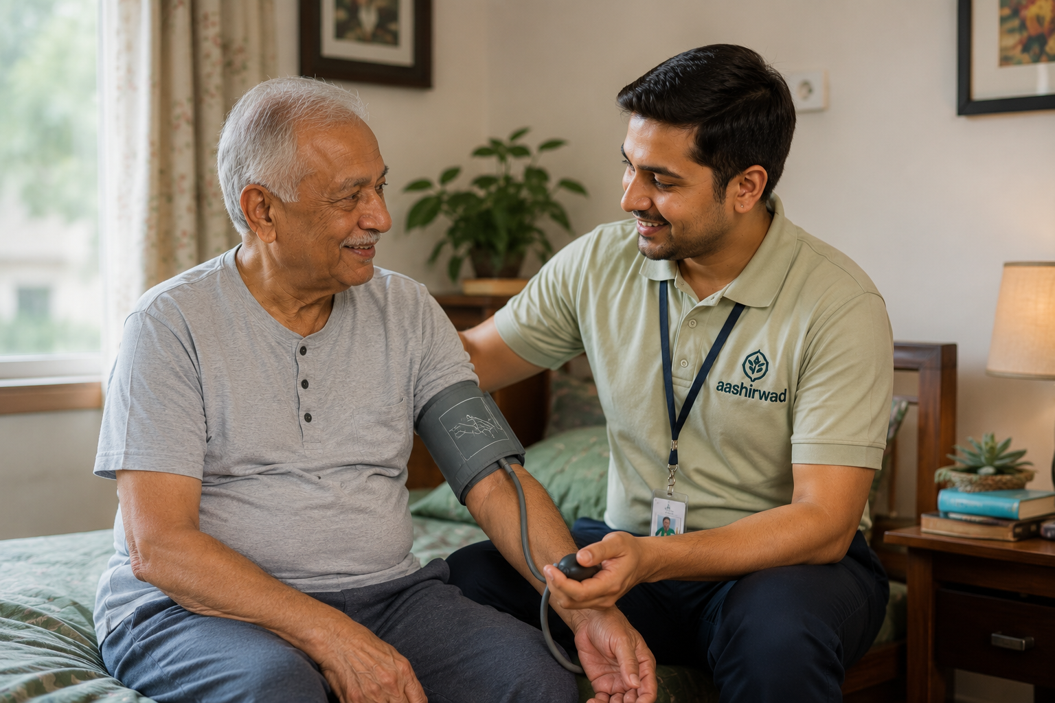 Post-medical vitals check and physiotherapy
